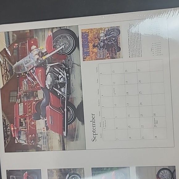 Harley davidson calendar 2008 great pictures nwt - Picture 7 of 7